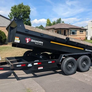 7x14 dump trailer rental in Denver – Bighorn Rentals equipment