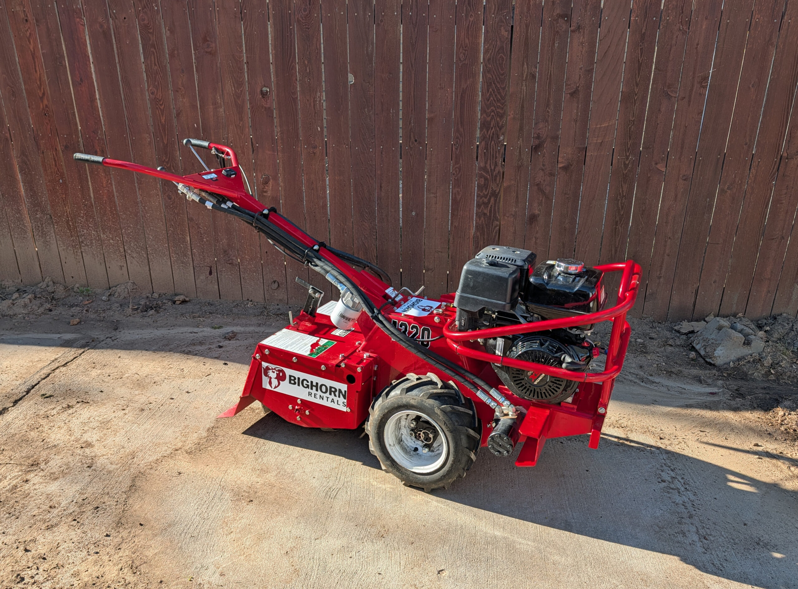 Hydraulic Rear Tine Tiller Rental Denver | Barreto 1320H